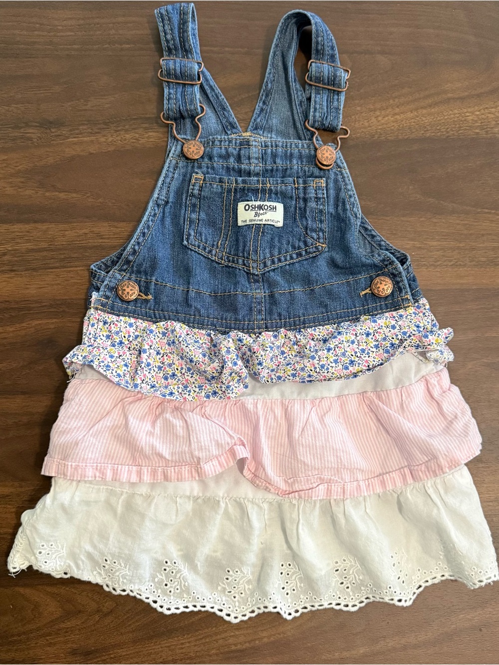 Girls Oshkosh overall dress